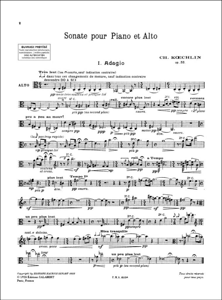 Sonate Alto/Piano Op.53